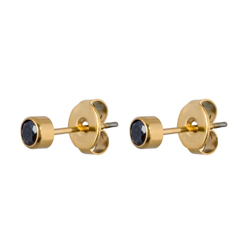 Пусеты Fiore Luna Cubic zirconia Black, SWE0128 BL G